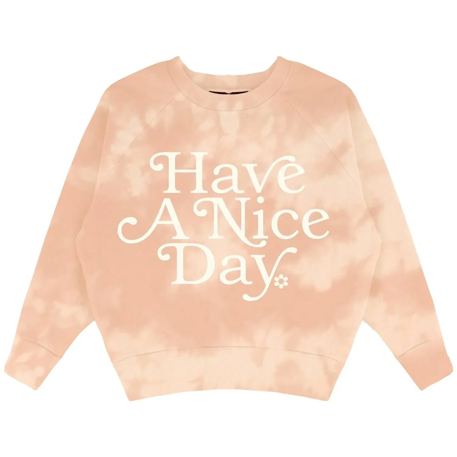 Детский свитшот для девочек свободного кроя Nice Day Boxy TINY WHALES, Pink Tie Dye