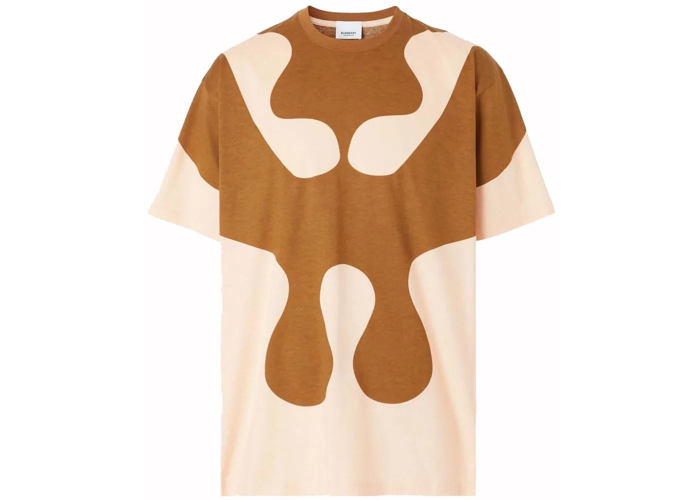 Мужская футболка с принтом Abstract Print Burberry, Brown