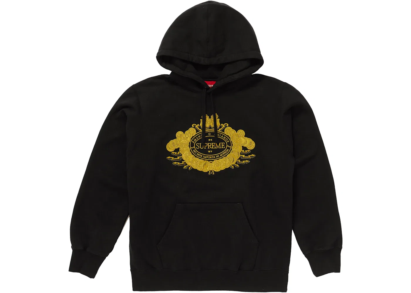 Мужской худи с принтом Supreme Love or Hate Supreme, Black