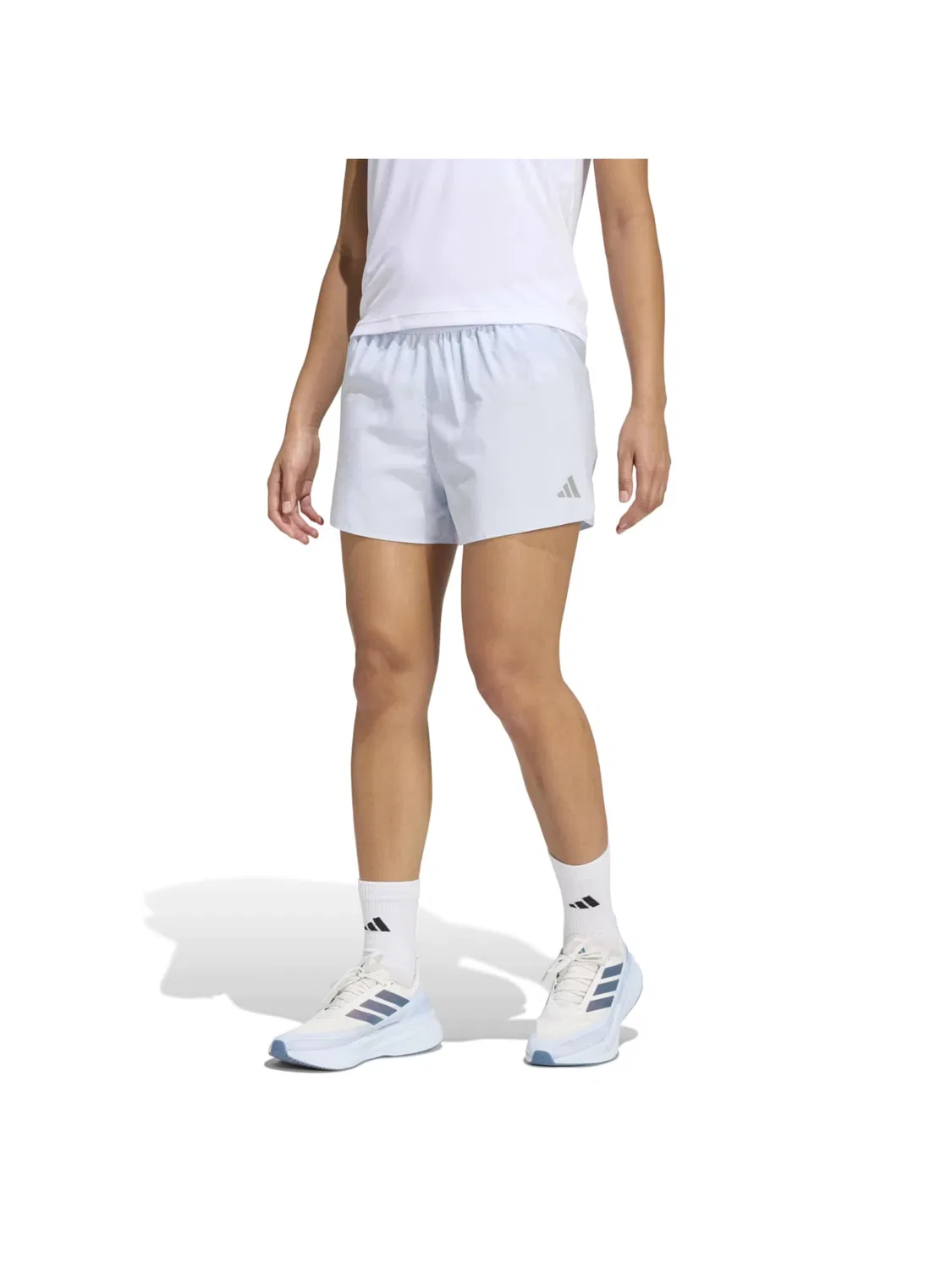 Спортивные шорты Adidas Performance Regular Workout Pants Ess пастельно-голубого цвета — фото 2