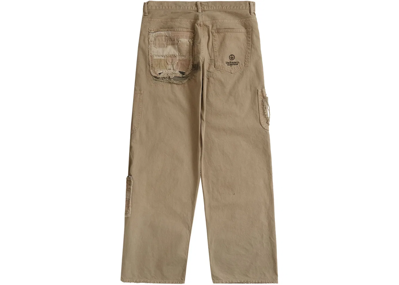 Мужские джинсы свободного кроя Supreme Blackmeans Mended Loose Fit Jean, Dirty Tan — фото 2