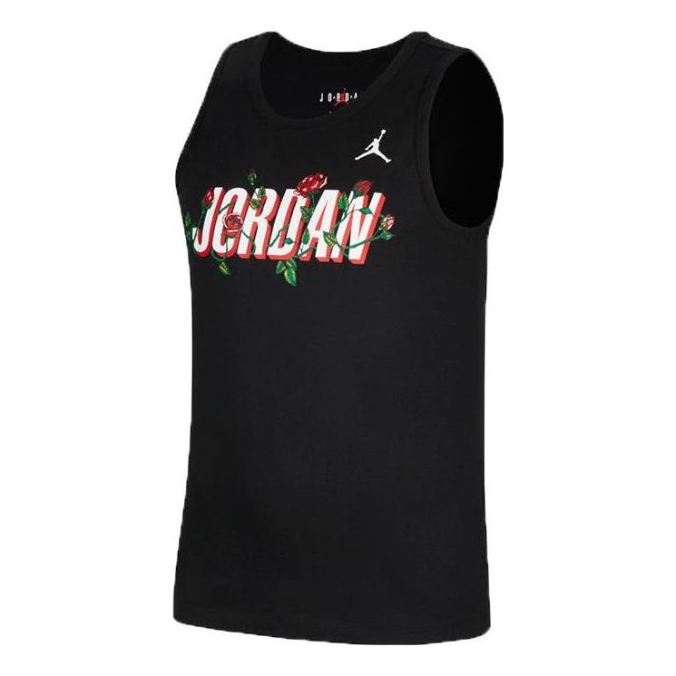 

Жилет Men's Air Jordan Brand Sorry Rose Printing Logo No. 23 Sports Black Vest
