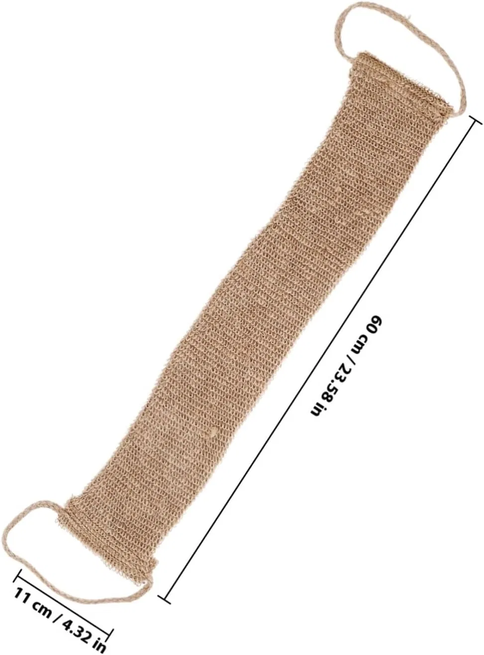 Скраб для тела с жгутом из джута LOORGVEL, 60x11 см — фото 2