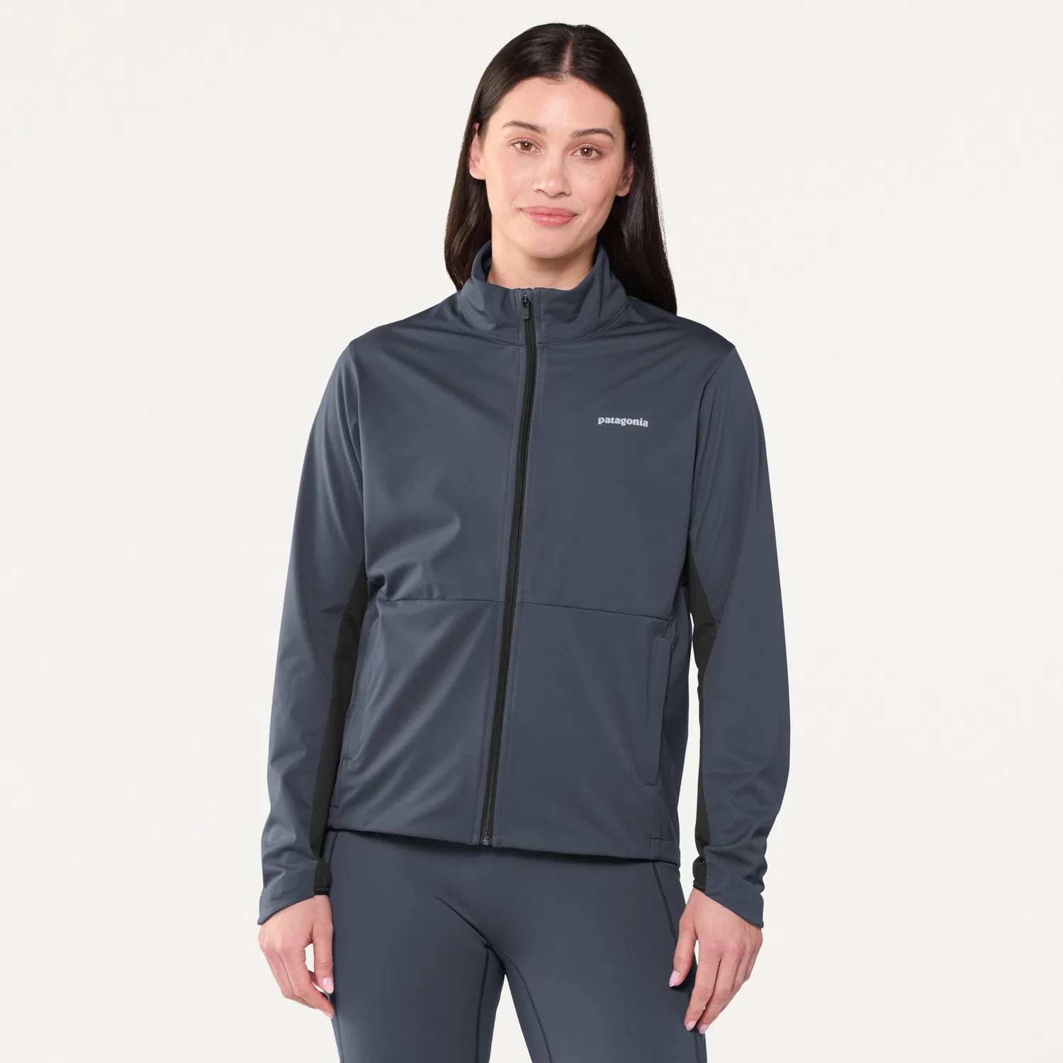 Куртка ветрозащитная с панелями Patagonia, Smolder Blue — фото 3