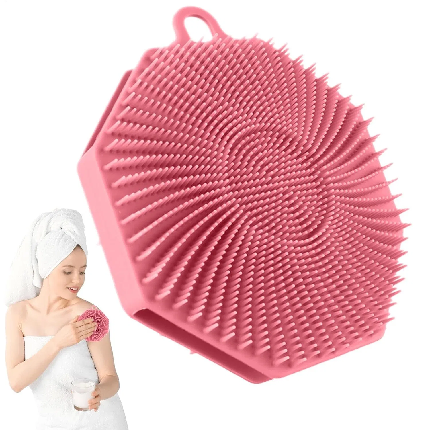 Силиконовая щетка для умывания, Generisch, Pink