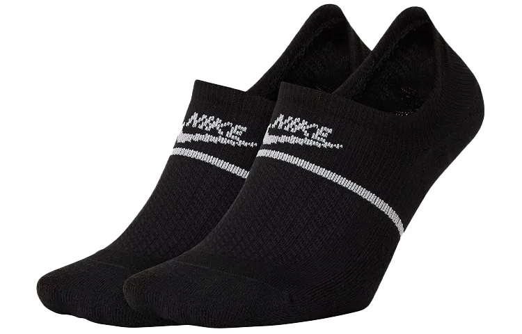 Мужские носки с длиной до щиколотки, комплект из 2 пар, Nike, Black