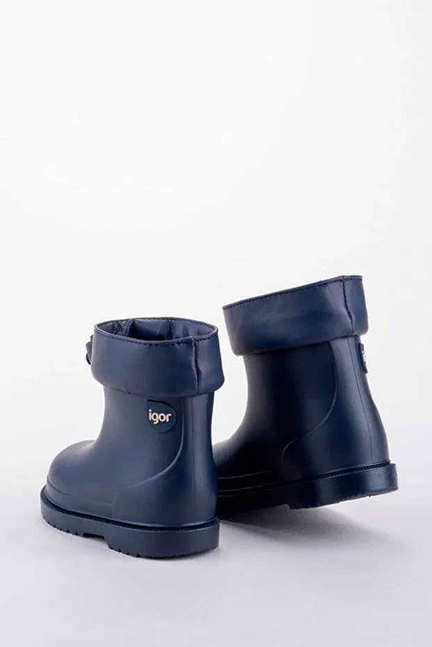 Детские ботинки для девочек с принтом Trok Igor, Navy Blue — фото 3