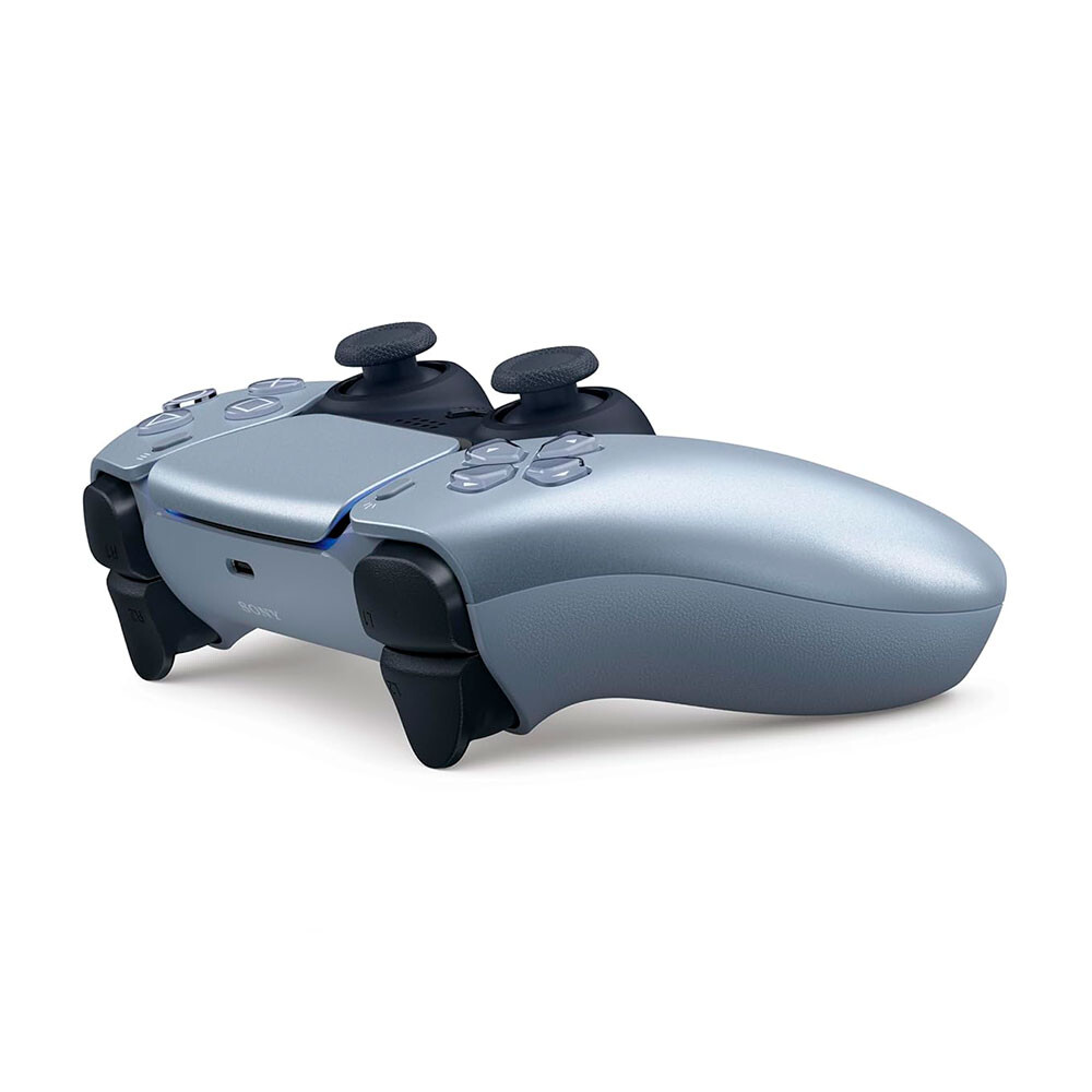 Геймпад беспроводной Sony PlayStation DualSense, серебристо-серый — фото 4
