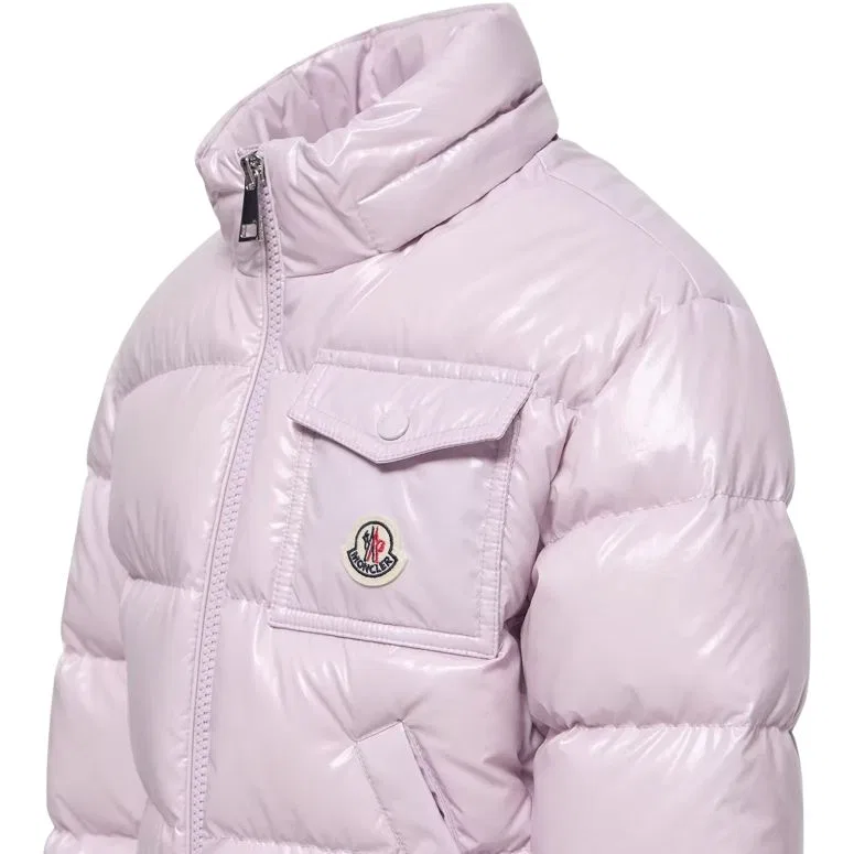 Детская куртка пуховая с принтом Andro 26ss Moncler, Light Purple — фото 4