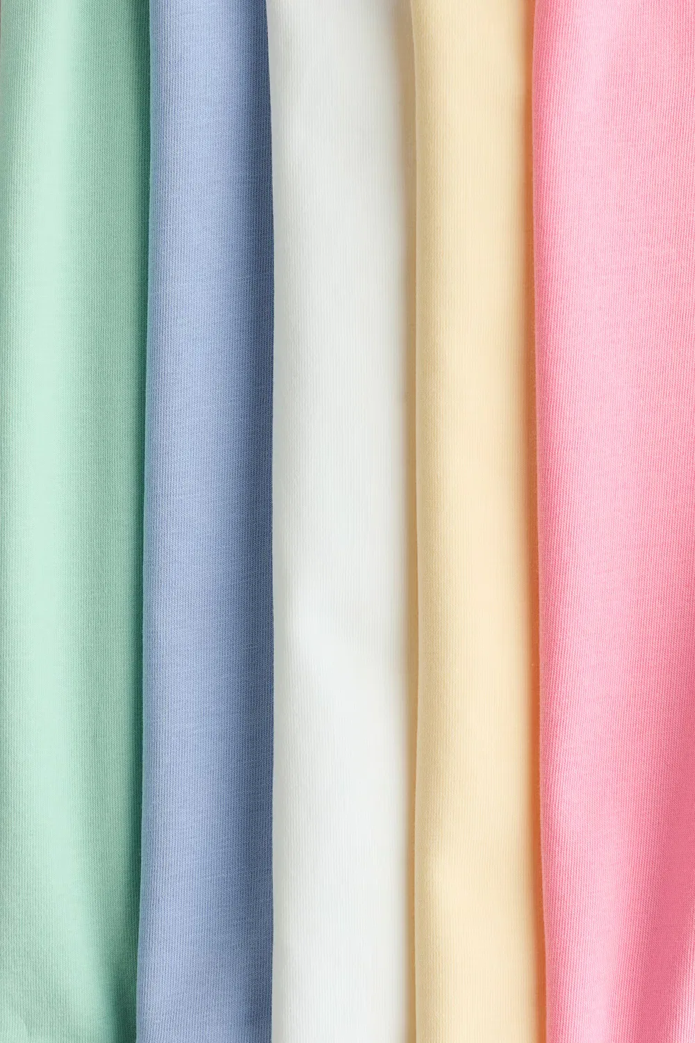 Набор из 5 хлопковых маек H&M, Rosa/Grün — фото 2