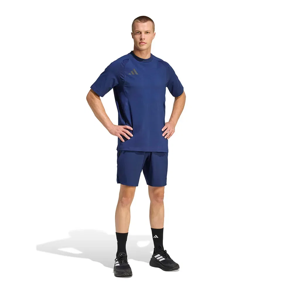 Мужская футболка с коротким рукавом Tiro Travel Adidas, Blue — фото 4