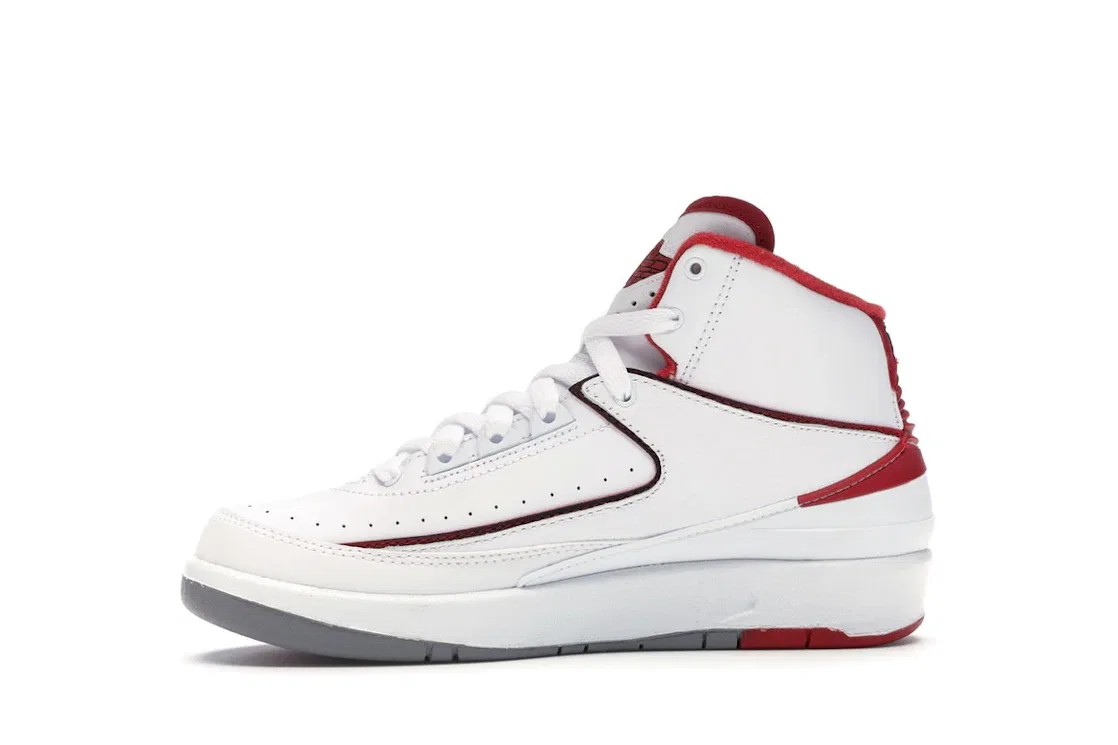 Детские кроссовки Lifestyle Jordan 2 Retro Jordan, White/Black-Varsity Red-Cement Grey — фото 3