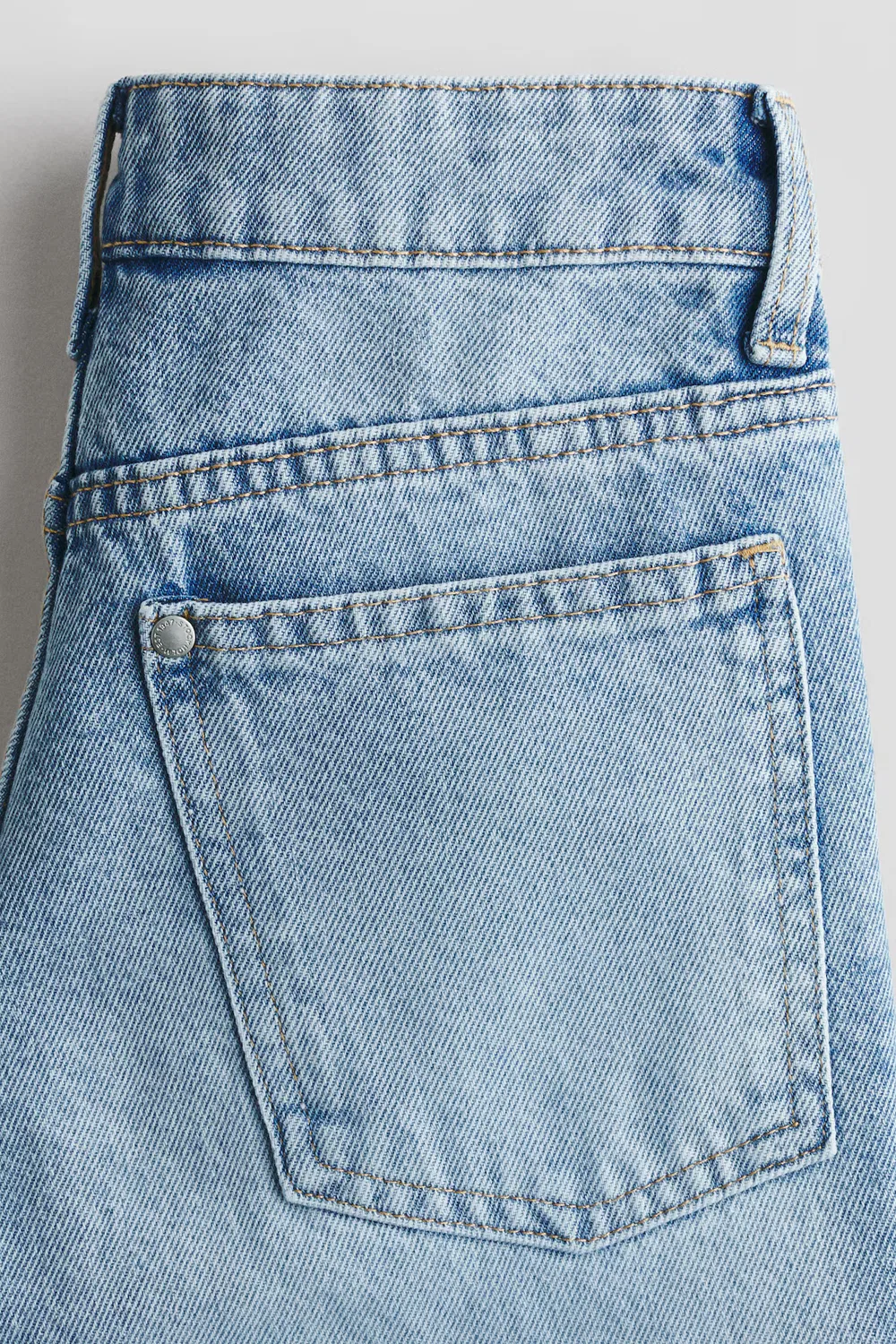 Джинсы свободного кроя прямого кроя H&M, Helles Denimblau — фото 2