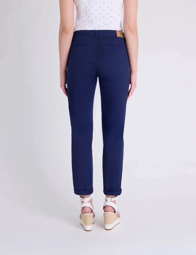 Женские брюки U.S. Polo Assn. Mid Rise Chino, темно-синий — фото 2