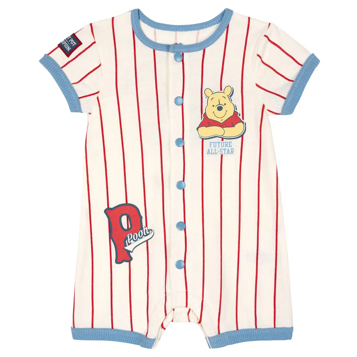 Боди-комбинезон спортивный с принтом Disney, Light Blue Pooh