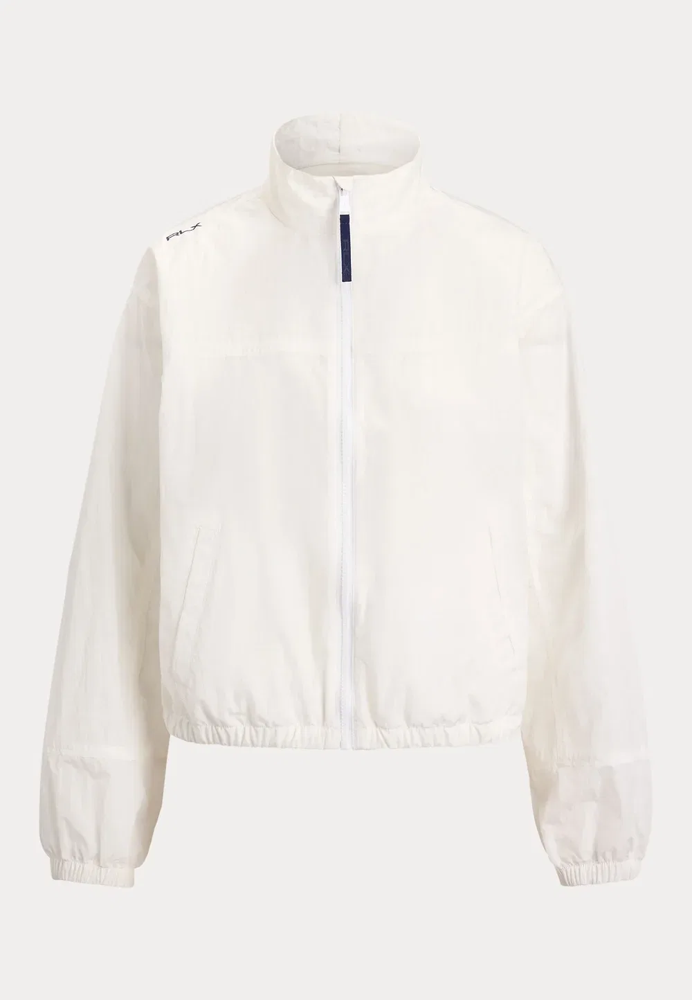 Ветровка с высоким воротником и застежкой-молнией - летняя куртка Polo Ralph Lauren, Ceramic White — фото 4