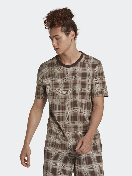 Футболка regular fit Reveal Allover Print Adidas, коричневый