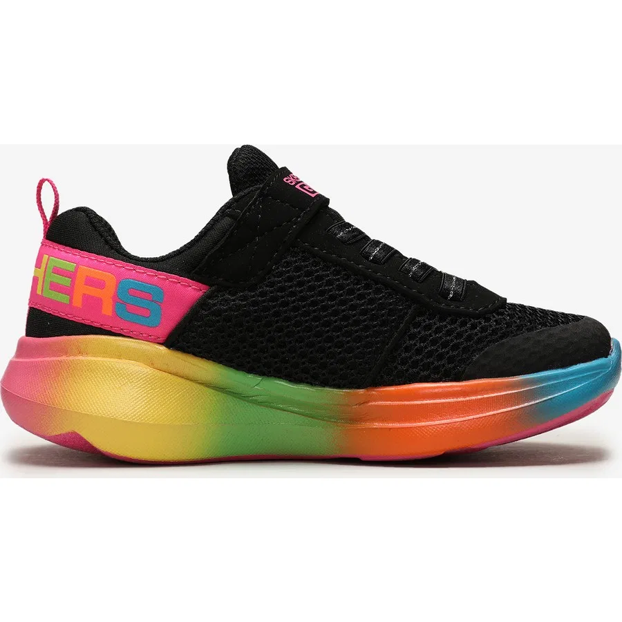 Детские спортивные кроссовки с принтом Go Run Fast - Electric Fun Skechers, Черный — фото 2