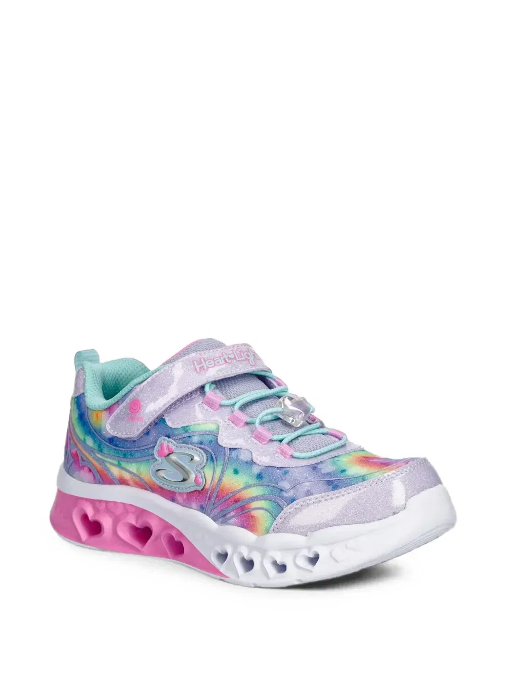Кроссовки Heart Lights с принтом Skechers, фиолетовый