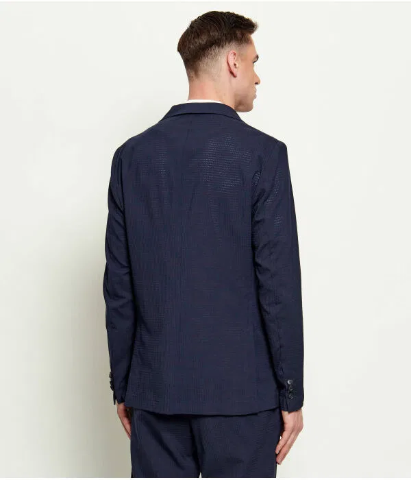 Мужской пиджак из шерсти Slim Fit P-Harry-WG-PK-262F BOSS, Blu Marino — фото 3