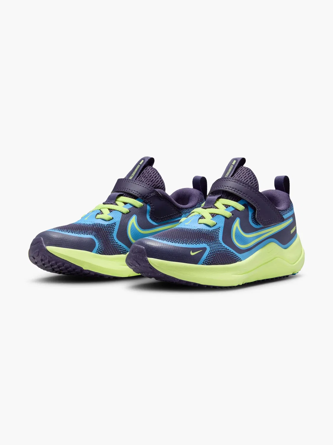 Детские кроссовки с эластичной шнуровкой и липучкой Nike Cosmic Runner PS, синий — фото 3