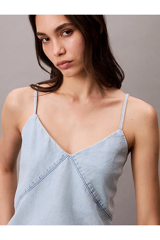 Женская рубашка с принтом Calvin Klein, Blue — фото 3