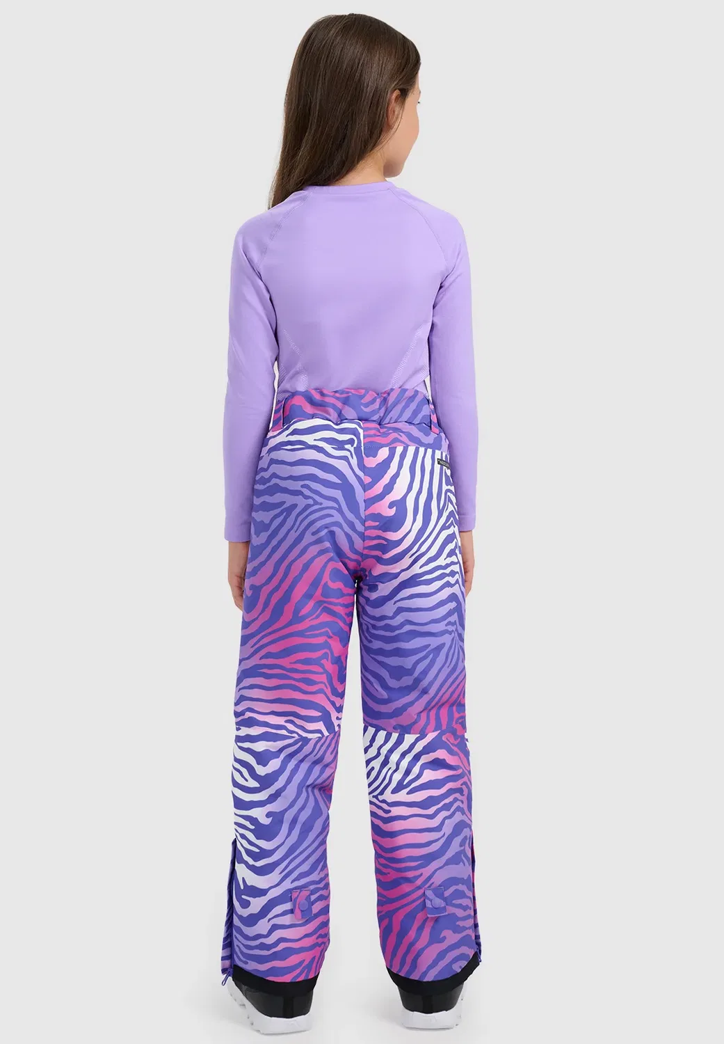 Spodnie Snowboardowe Membrana 10000 Dziewczęce - многоцветный - зимние штаны 4F, Purple — фото 3