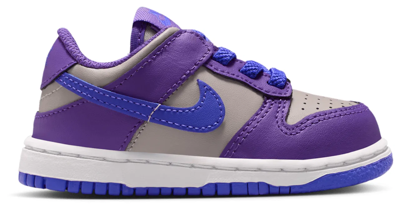 Кроссовки для девочек Dunk Low Nike, цвет College Grey/Persian Violet/Wild Grape