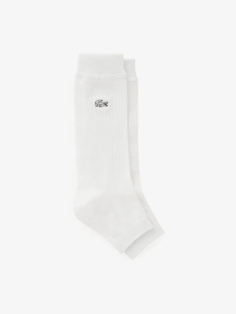 Носки женские LACOSTE White, открытые, хлопок
