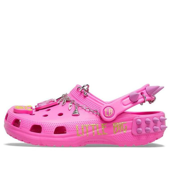 Сандалии littlebig x classic clog sandals pink Crocs, розовый