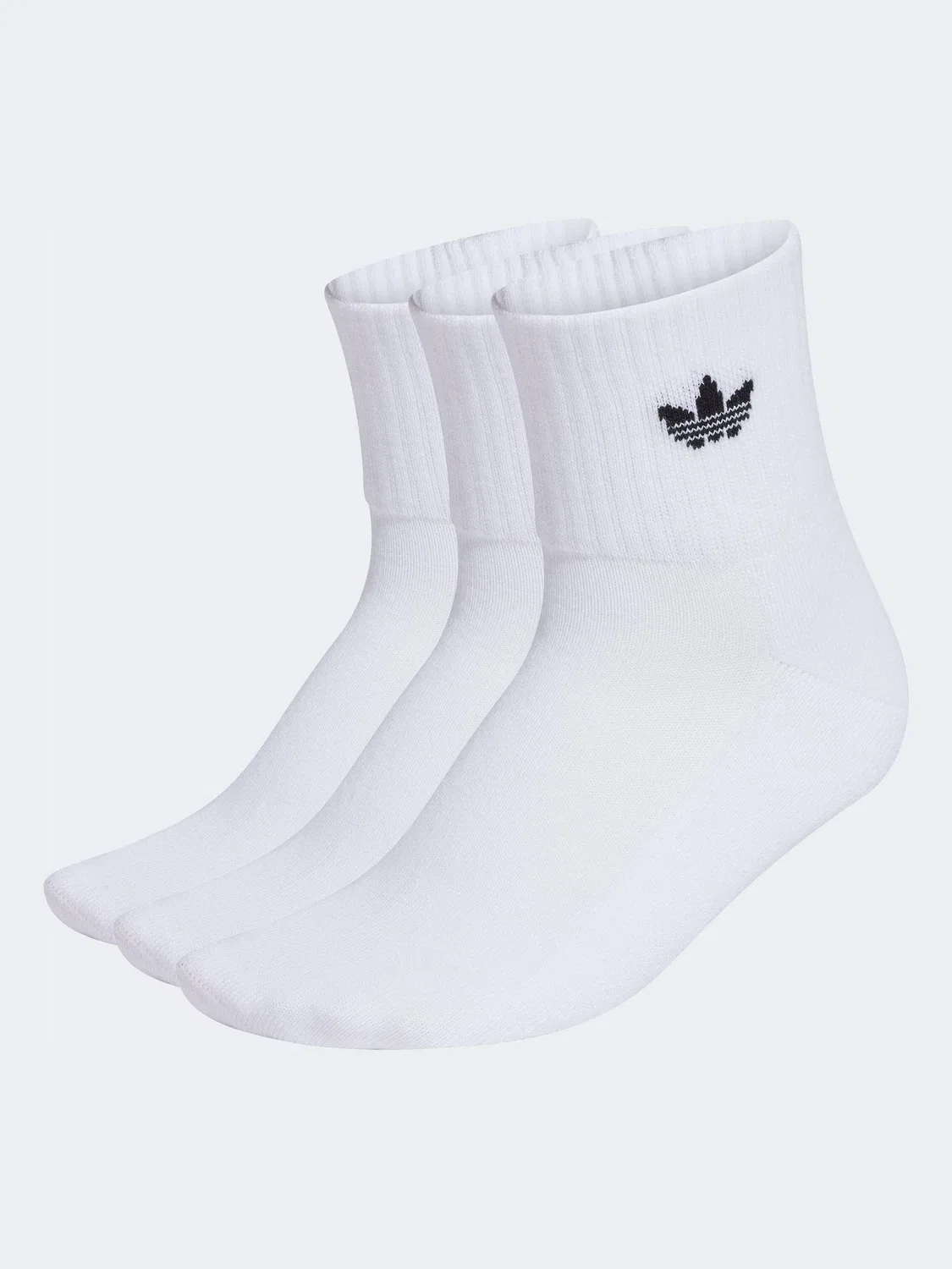 Носки средней высоты, 3 пары, adidas Originals, белые