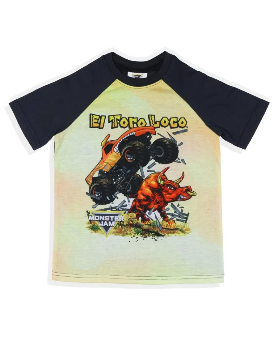 Пижамный комплект с принтом El Toro Loco Monster Jam, 2 предмета — фото 3