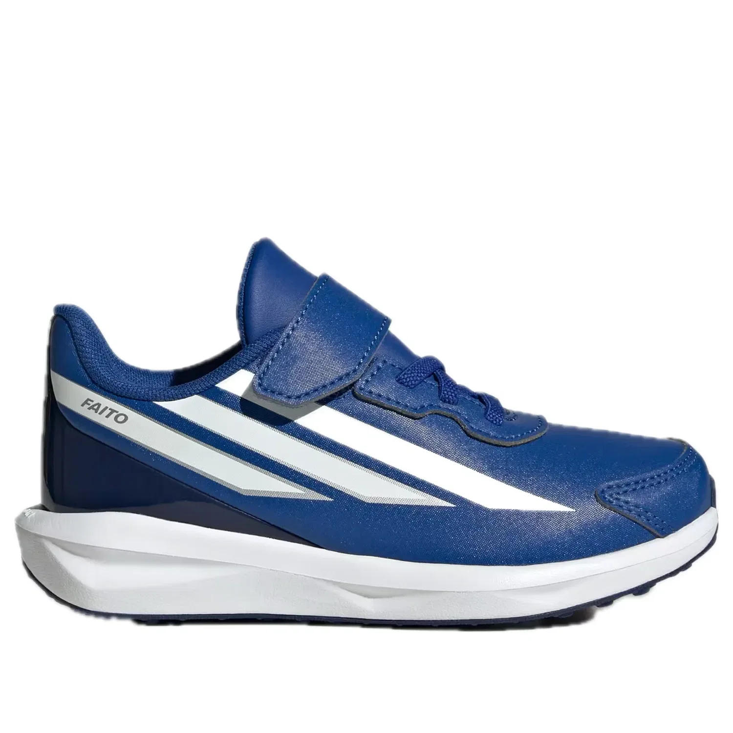 Детские кроссовки для бега с закрытой шнуровкой Faito Adidas, темно-синий — фото 2