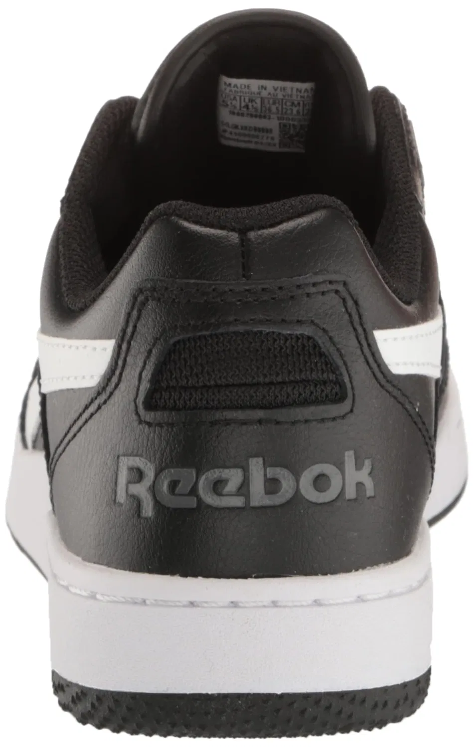 Детские кроссовки для мальчиков с закрытым носком Reebok Classic Leather Baby, Black White Pure Grey — фото 3