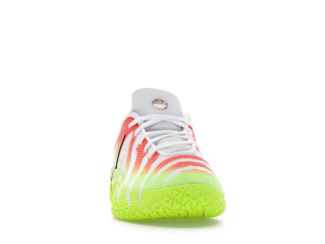 Детские кроссовки для баскетбола с праздничным дизайном Nike Ja 3 Nike, White/Bright Crimson/Volt/Black — фото 2