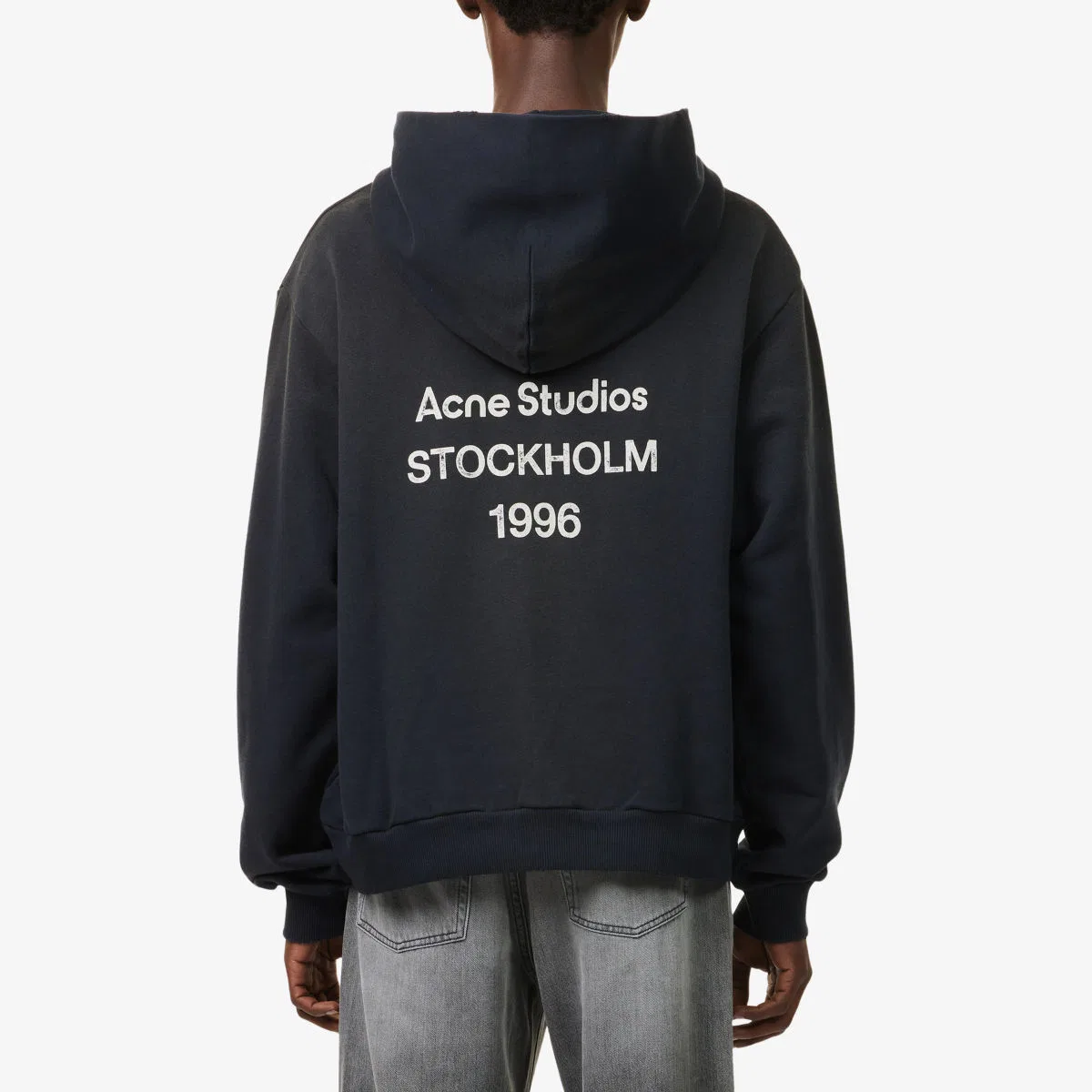 Хлопковая толстовка с логотипом Franziska 1996 Acne Studios, черный — фото 4