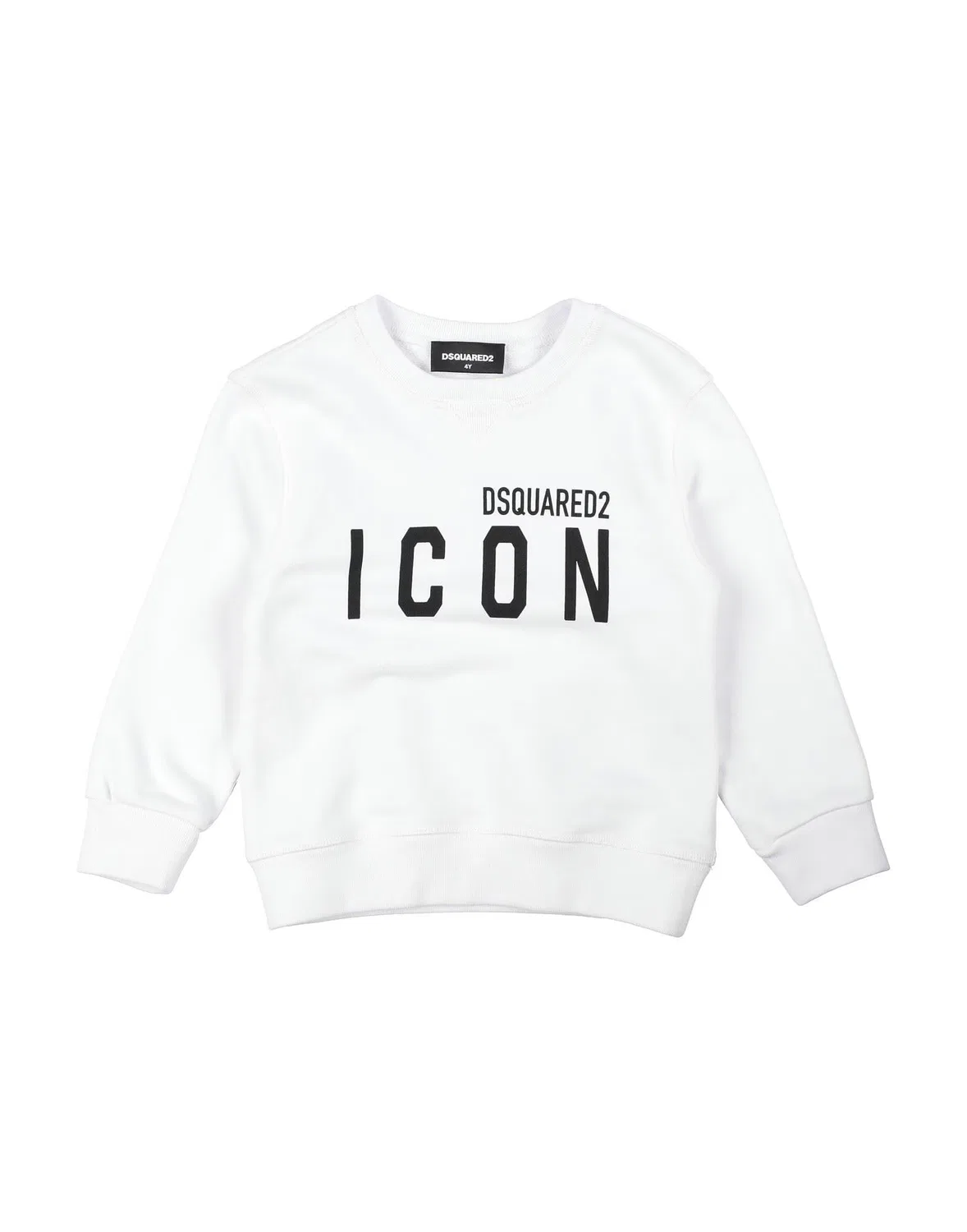 Свитшот из флиса с принтом Dsquared2, белый
