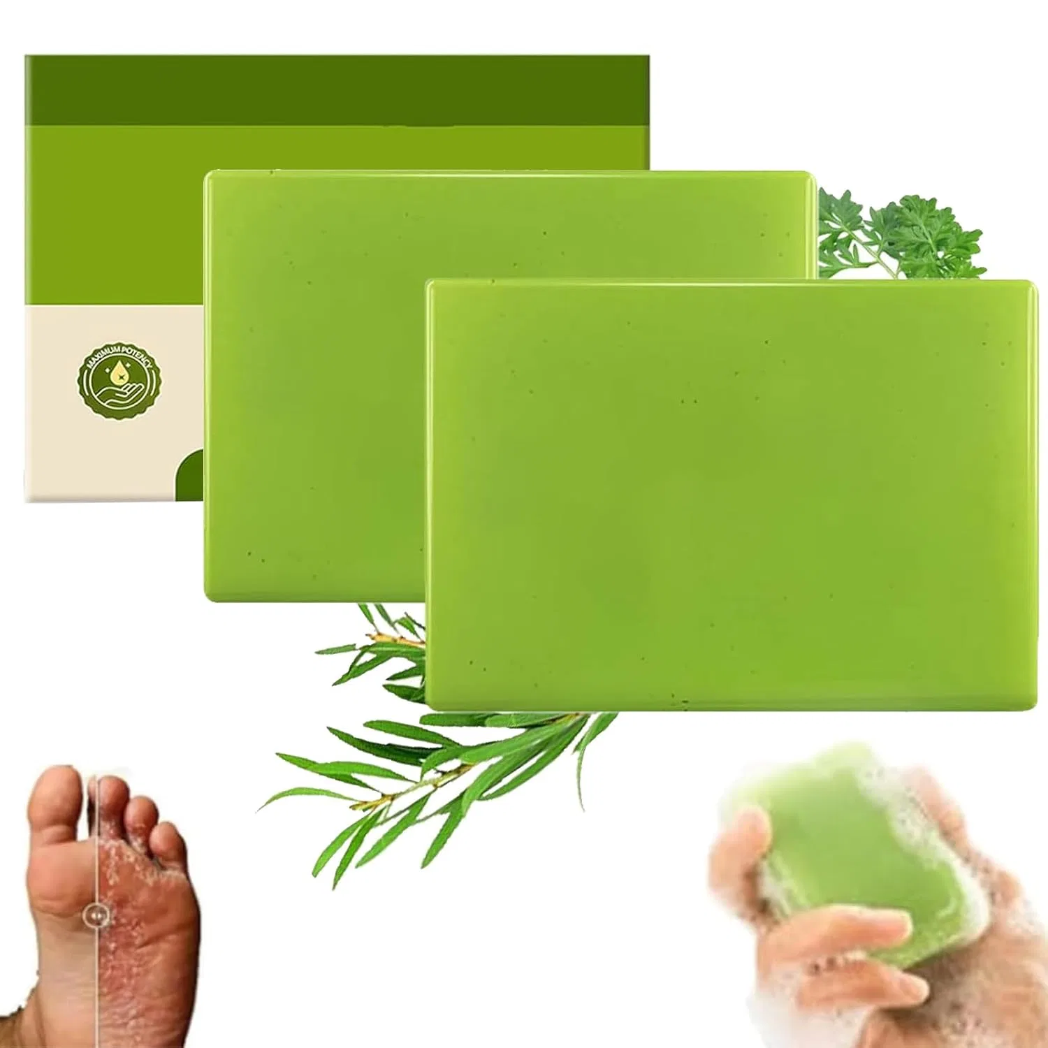 Мыло с маслом чайного дерева, 2 шт, 100 г, Green Generisch