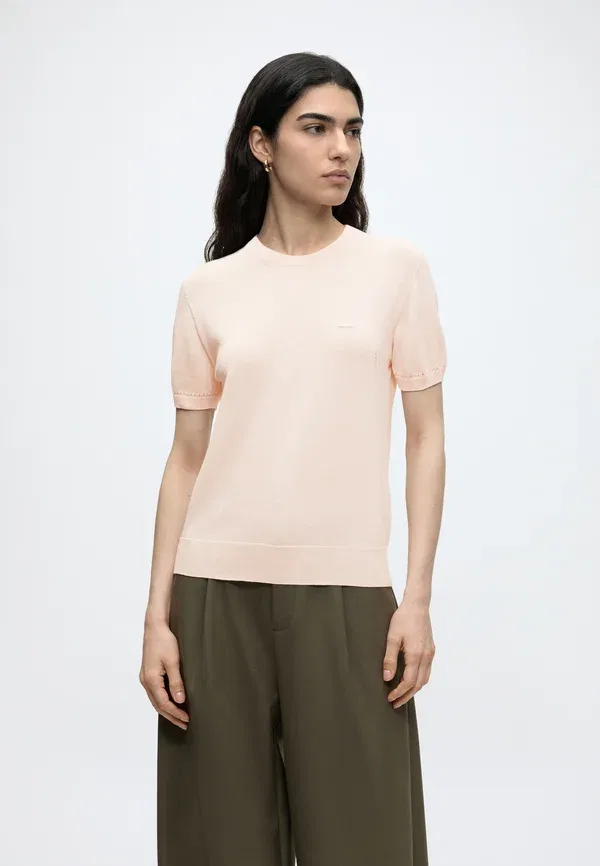 Футболка Lacoste Простая, розовая