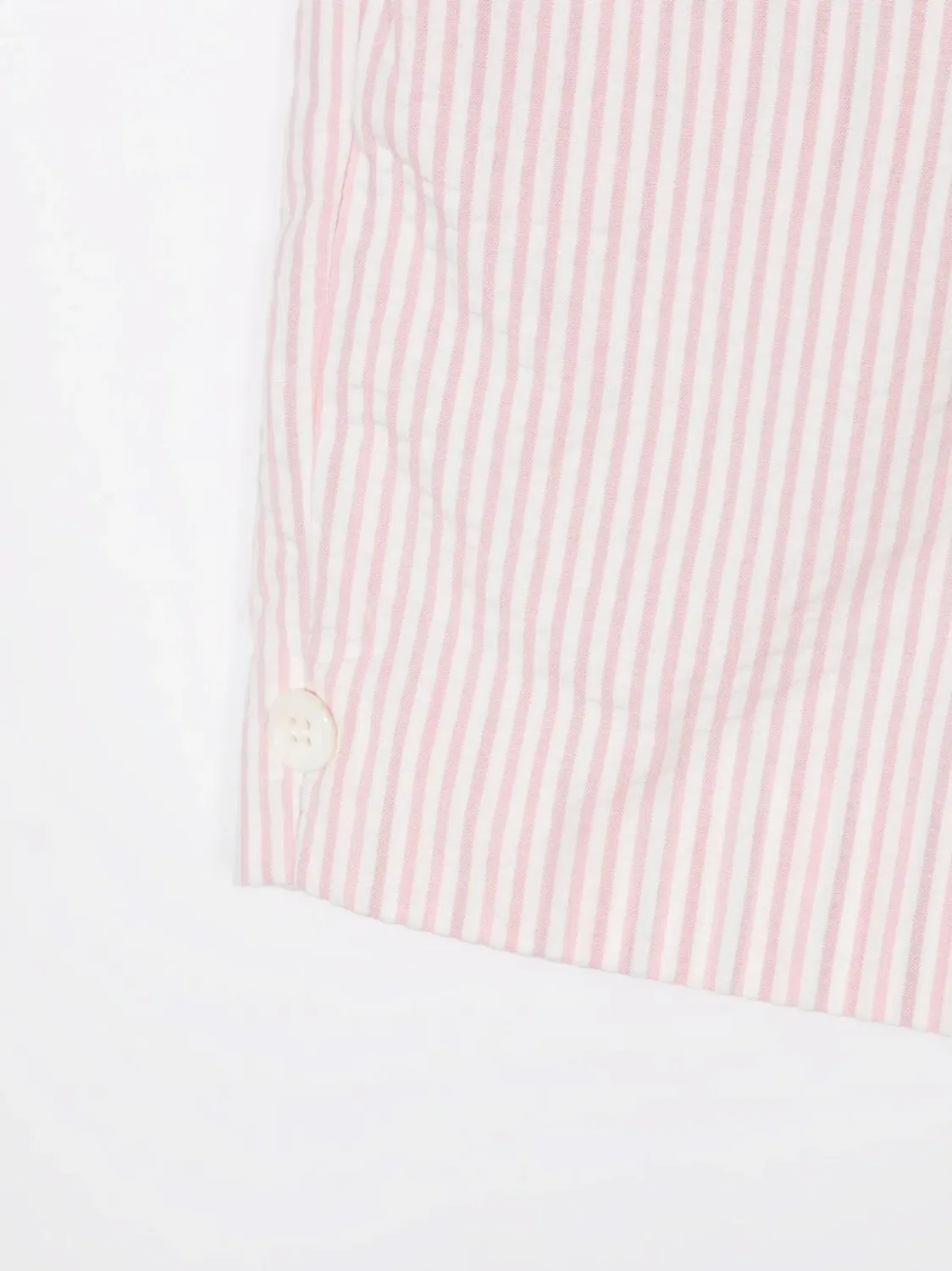 Шорты-бермуды из сирсакера Thom Browne Kids, серый — фото 3