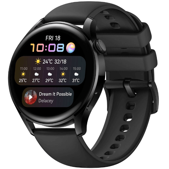 Умные часы HUAWEI WATCH 3 LTE, 46 мм, черный - фото