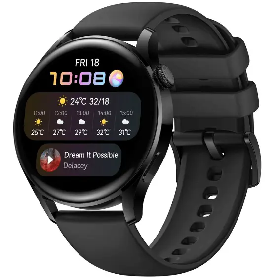 

Умные часы HUAWEI WATCH 3 LTE, 46 мм, черный