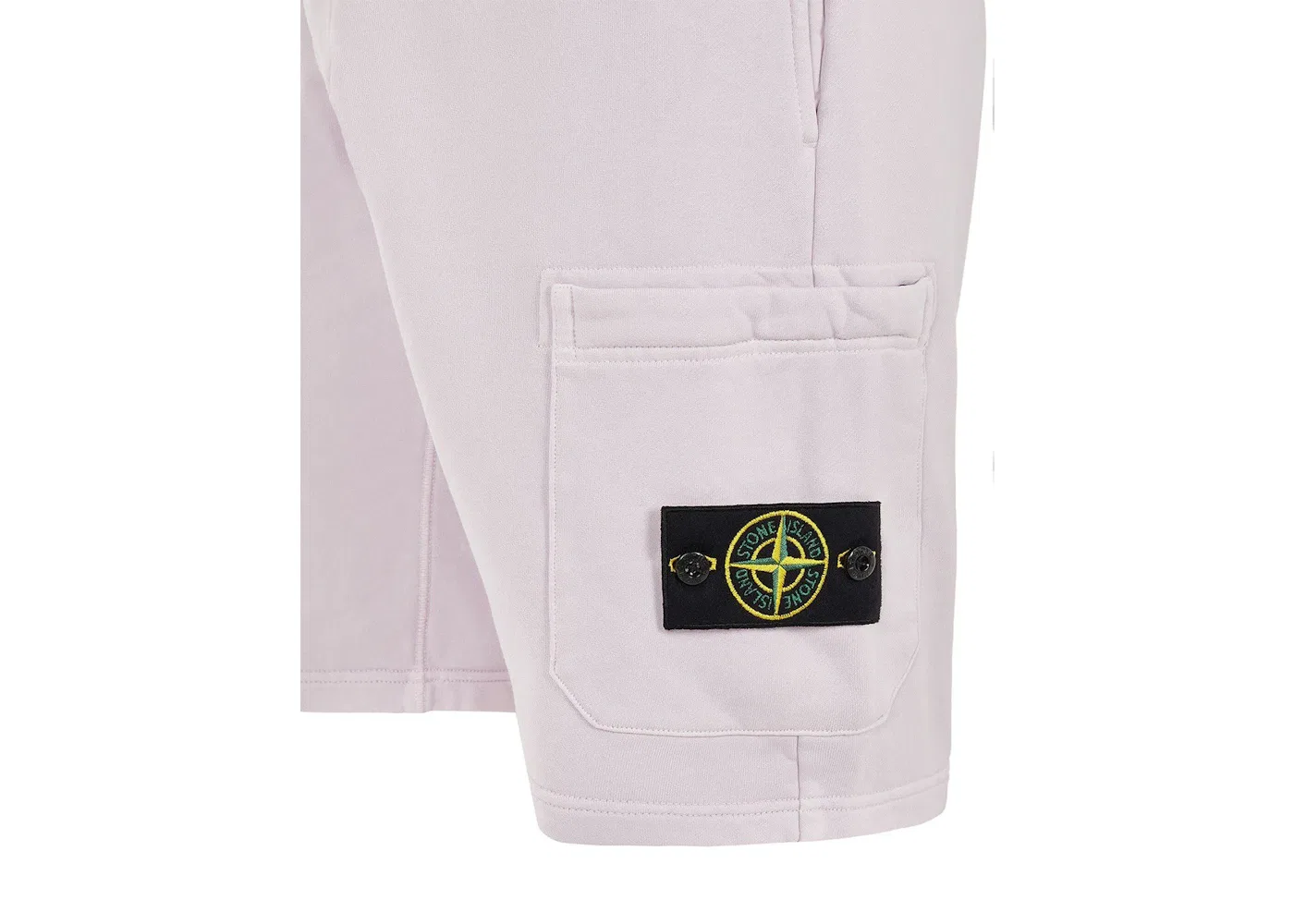 Мужские шорты из футера Stone Island Shorts, White — фото 3