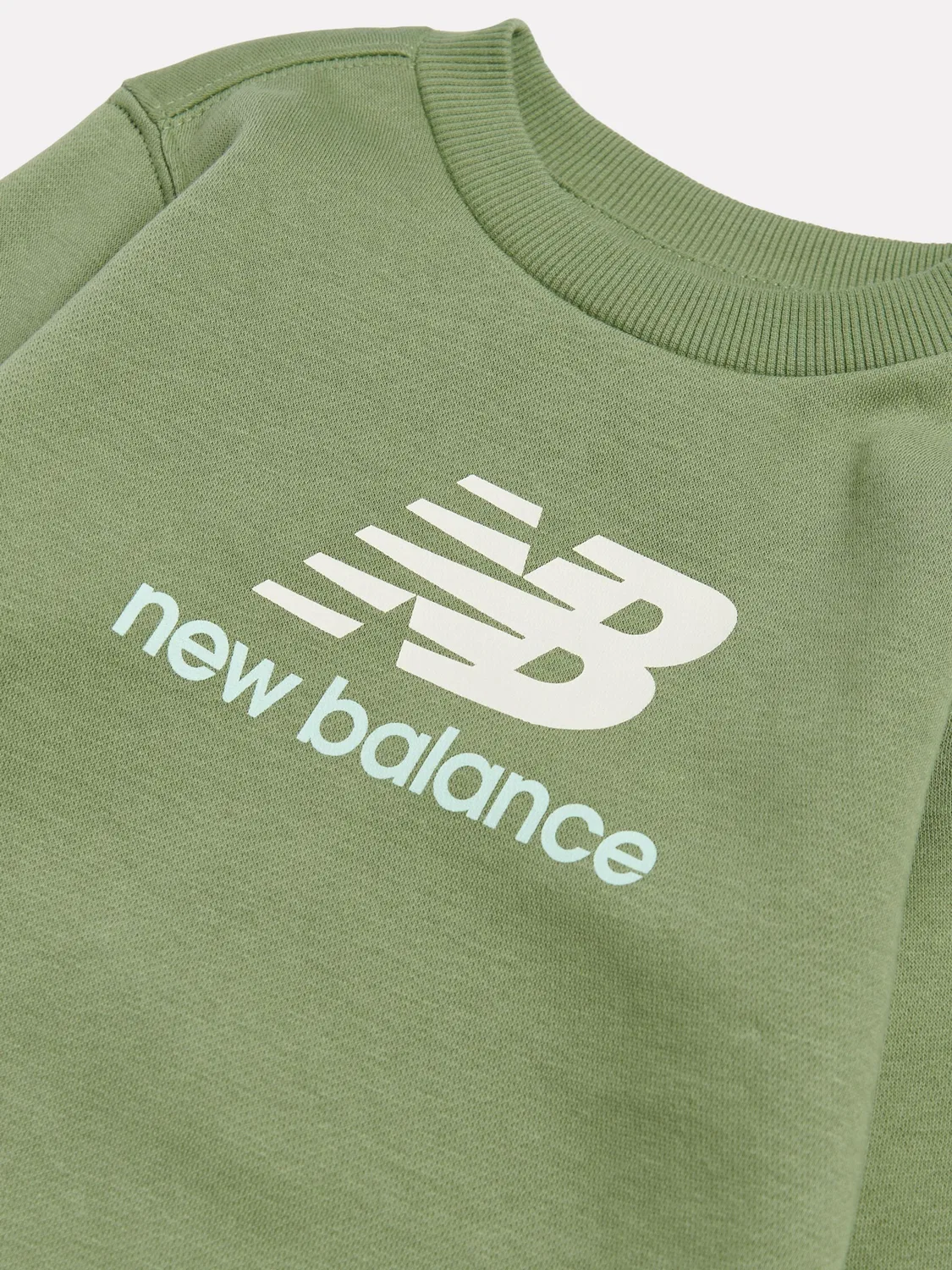 Свитшот New Balance с логотипом, зеленый — фото 3