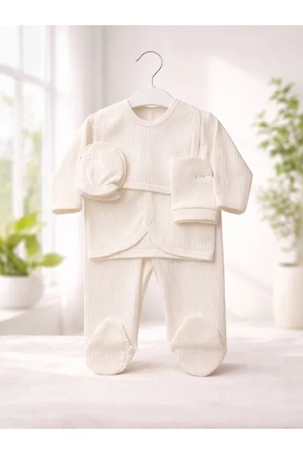 Детский комплект для новорожденных хлопковый Gleamy, White — фото 2