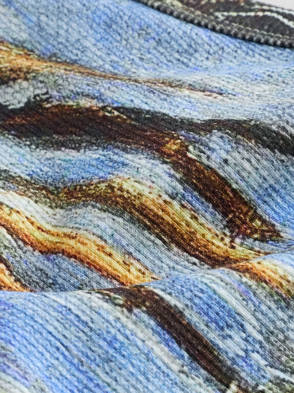 Топ с принтом Blue Monet Licence Next, голубой — фото 4
