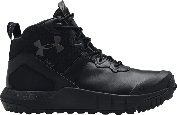 

Ботинки Under Armour Micro G Valsetz Mid Leather Black Jet Grey, черный