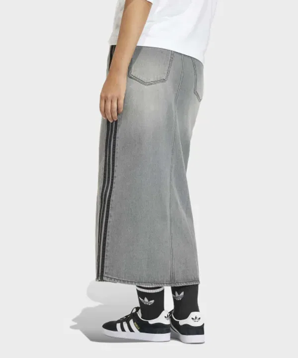 Юбка-карандаш с 3 полосками, Adidas, серый — фото 2