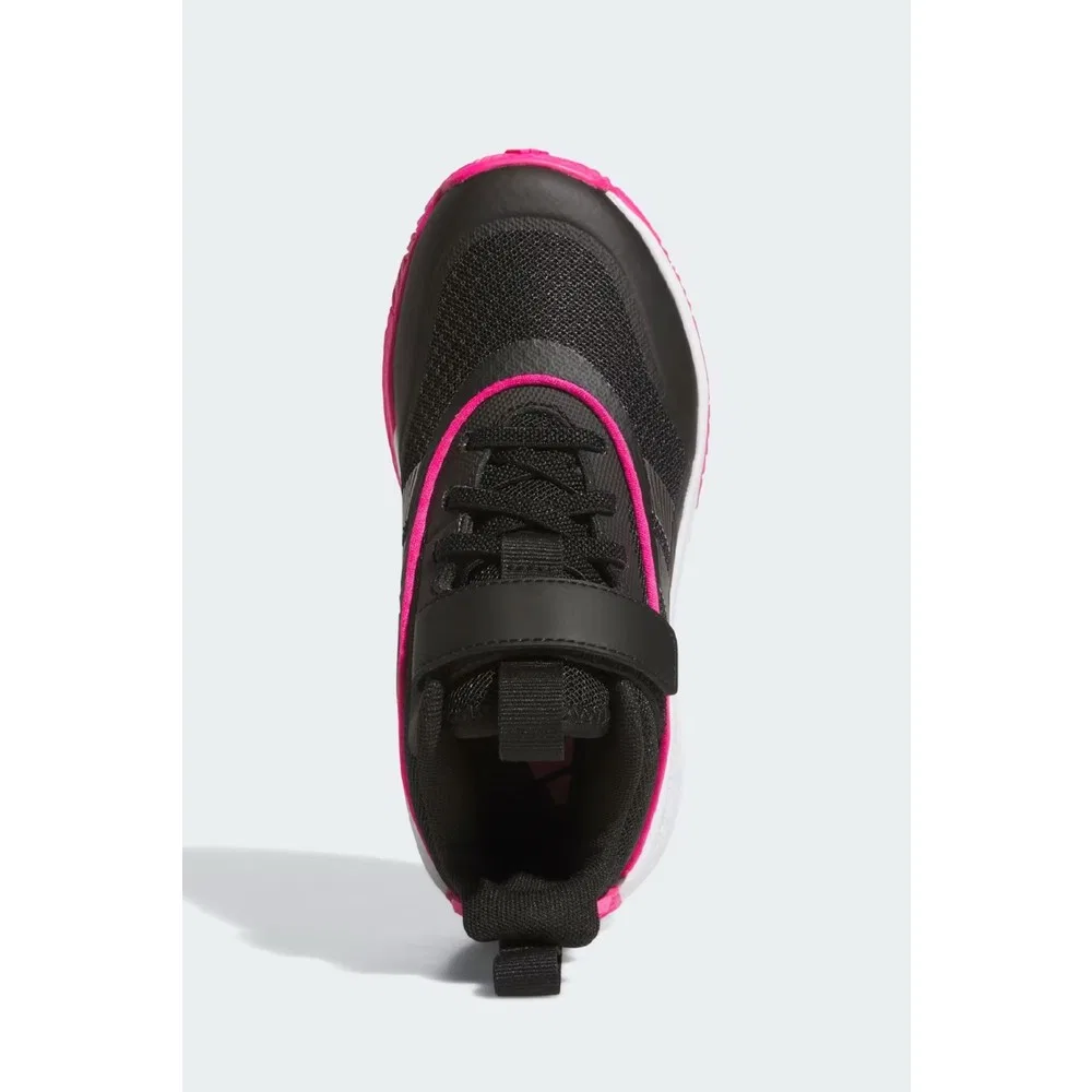 Детские баскетбольные кроссовки с сетчатым верхом Ownthegame 3.0 K, Black Metallic Iron Shock Pink adidas — фото 2