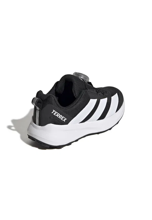 Кроссовки Agravic унисекс для бега по неровным поверхностям Adidas Terrex, белый/черный/оранжевый — фото 4
